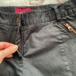 Ted Baker London black zip pockets rose gold snap buttons ankle pants 2 or US 6 Photo 15