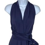 Dessy Collection Twist Wrap Dress Convertible Chiffon Women’s Size Small Purple Photo 2