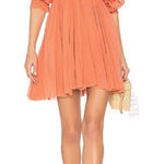 Free People Bella Note Eyelet Mini Dress in Terracotta, S Photo 0
