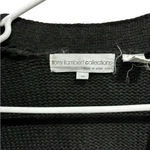 Vintage 80s 90s Tony Lambert Beach Shells Coastal Cardigan Sweater Ramie M Black Size M Photo 2