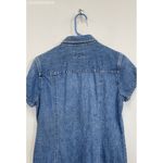 Ann Taylor  Blue Vtg 90s 100% Cotton‎ Denim Short Sleeve Shirt Dress - Size 10 Photo 3