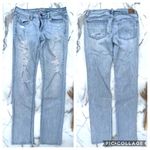 American Eagle AEO Jeans skinny stretch distressed light wash Photo 1