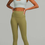 Lululemon Align High-Rise Crop 21"Bronze Green Women's SIZE 6 Photo 0