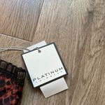 Platinum by Solange Ferrarini Cheetah Print Bandeau Bikini Top Size D NWT Brown Photo 2