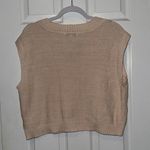 And Now This Women’s v neck Cropped Sweater Vest Size XL Pink Photo 1