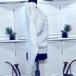 Vintage 90s Floral 3D Textured Sweater Violet Size Small Purple Photo 6