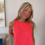 Alala  Neon Pink Mesh Cropped Workout Tank Top Photo 0