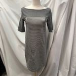 Gap Vintage Y2K  Boatneck Mariner‎ Dress XS Striped Preppy Cotton Gray Combo Photo 1