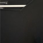 August Silk Silk short sleeve ribbed knit Women’s‎ blouse, black, size M. 70% silk. Photo 2