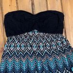 Billabong black and tribal print strapless dress Photo 2