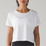 Lululemon  Cates Crop Tee tshirt cropped top crewneck pima cotton short sleeve Photo 0
