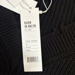 525 America  Black V-Neck Distressed Sweater Size XS NWT Photo 4