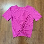 Lululemon Crescent Tee Sonic Hot Pink 4 Crop Photo 0