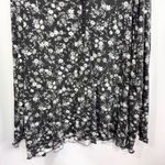 Maggie Barnes Plus Size 26W 28W Top Black White Floral Knit Long Sleeve 1185 Photo 3