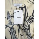 Miaou Jackie Dress in Tattoo Black Large New Womens Mini Halter Yellow Photo 9