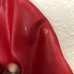 1970s Vintage Leather Red gold varsity bomber South G football jacket streetwear Size L Photo 6