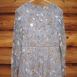 Mac Duggal   93939 Womens  High Neck Long Sleeve Embellished Column Gown Dress Photo 11