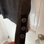 Melissa Paige  Grey Sweater with Black‎ Button Sleeve Detail size 1X NWT Photo 1