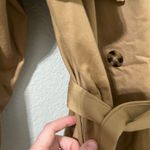 Favorite Daughter The Charles Tie Waist Sand Double Breasted Trench Coat Medium Photo 4