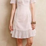 Anthropologie HD in Paris Georgia White Eyelet Lace Dress Sz 6 Photo 0