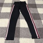 Aritzia Aritizia TNA Side Ribbon Striped Detailed Black Leggings XXS Photo 2