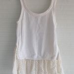 Club Monaco  White and Cream Polka Dot Knit Tank Top Photo 2