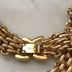 J.Crew  Flat Chain Gold Tone Statement Necklace 19” Photo 5