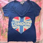 Heritage 1981 y2k vintage “i left my heart in london” short sleeve v neck tee Photo 0