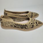 Louise et Cie  CELETE WASHABLE POINTY TOE KNIT LEOPARD PRINT FLATS 8M Photo 1