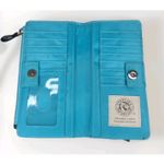 Spartina 449  Daufuskie Island Floral‎ Snap Wallet Linen Print Leather Bifold Photo 2