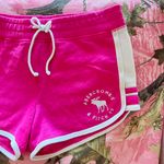 Abercrombie & Fitch y2k hot pink + white mini shorts Photo 1