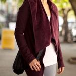 Lululemon  Athletica Rich Burgundy Drape Cardigan Photo 0