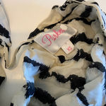 Parker 100% Silk Chiffon Sleeveless Tie Neck Abstract Stripe Print Tank Top XS Photo 2