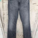 Mother the Insider Ankle Fray Jeans in Fan the Flames Gray Size 28 Photo 2