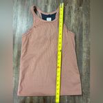 prAna  Becksa Cloud Blush Heather Ribbed Tank Top XS Activewear Running Workout Photo 3