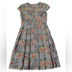 Brooks Brothers  Floral Embroidered Houndstooth Pleated Dress Photo 3