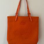 Michael Kors New York jet Set Signature Orange quilted tote Photo 0