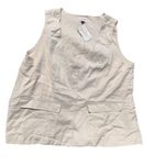 Universal Threads BUNDLE Universal Thread 2XL Ivory Sleeveless Vest and Black Turtleneck Photo 1