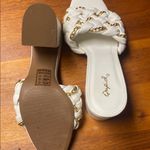 Qupid White and Gold Women's Mules by Cupid Photo 3