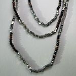 Loft Silver and Brown Sparkle Long Necklace Photo 2
