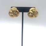 Oscar de la Renta  Vintage Swirl clip on Earrings Photo 3