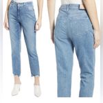 Paige Sarah Slim Cancun Destroyed Hem Jeans, Sz 26 Photo 1