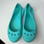 Crocs  Blue turquoise slip on shoes 10 Photo 5