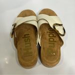 Hush Puppies  June platform criss cross sandals slides white tan women’s size 10 Photo 5