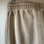 Aritzia TNA Cozy AF Sweat Fleece Acid Tan Ribbed Pocket Jogger Sweatpants Sz S Photo 6