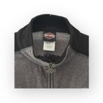 Harley Davidson Harley-Davidson® ⍟ Logo Fleece Zipper Sweatshirt Track Jacket ⍟ Heather Black L Photo 6