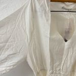 Outerknown  Lulu Dress Butter Cream Swiss Dot Size Large Photo 6