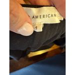 Good American  Bodysuit Women Small Black Ribbed Knit Square Neck Thong Gothic‎ Photo 7