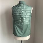 Puma Quilted Golf Vest Womens Sz Medium Sage Green Full Zip Photo 5