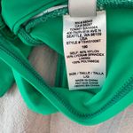 Tommy Bahama  Green Swim Top Bandeau Twist Front Removable Strap L‎ Photo 3